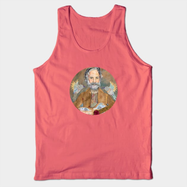 Bob Weir - Saint of Circumstance Tank Top by karenpaytonart